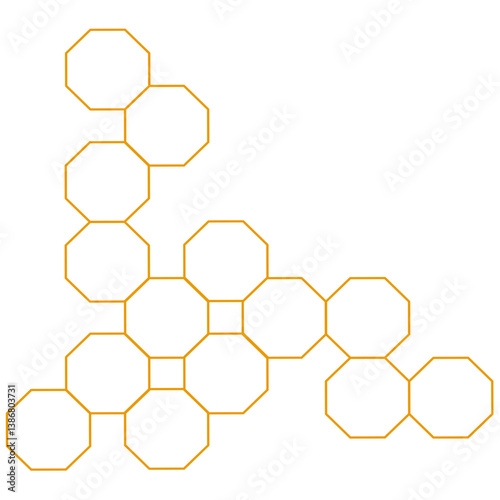 vector illustration of a honeycomb