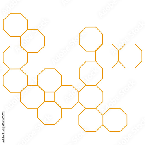 vector illustration of a honeycomb