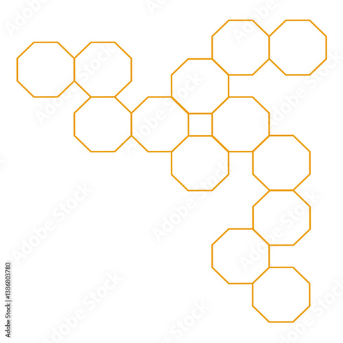 vector illustration of a honeycomb