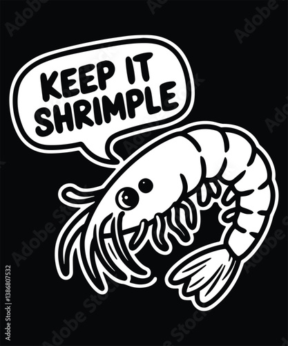 keep it shrimple Graphic Design