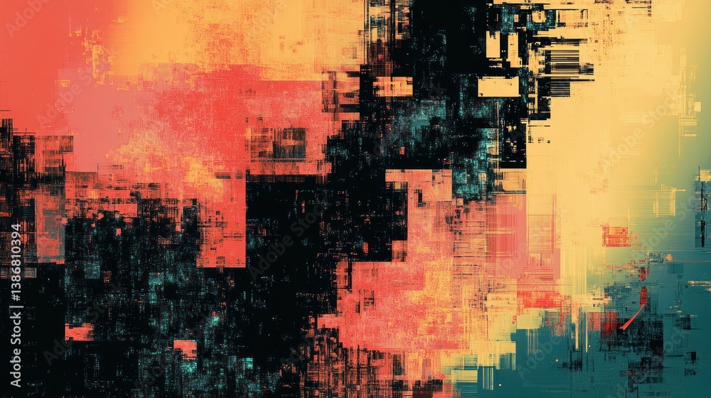 Obraz premium Abstract urban landscape