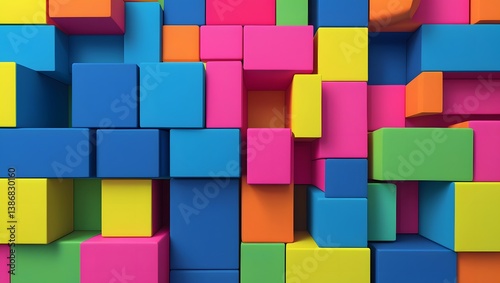 colorful plastic blocks