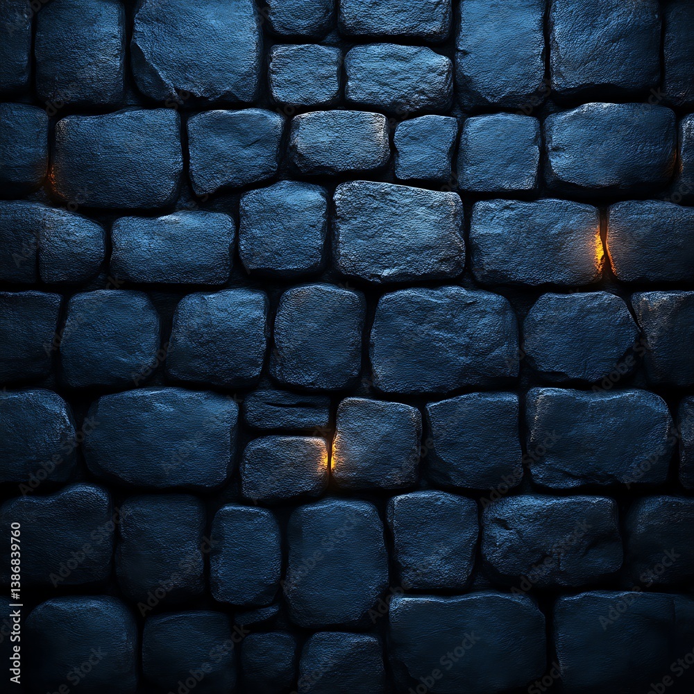 Dark stone wall lit by glowing embers Dark stone wall lit by glowing embers