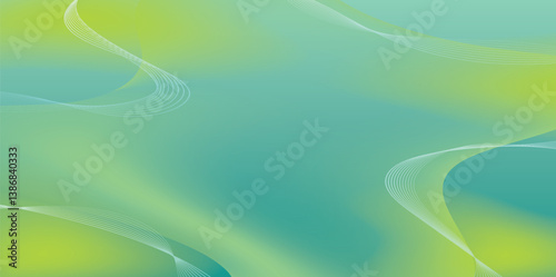 Green vector abstract background with simple geometric shapes