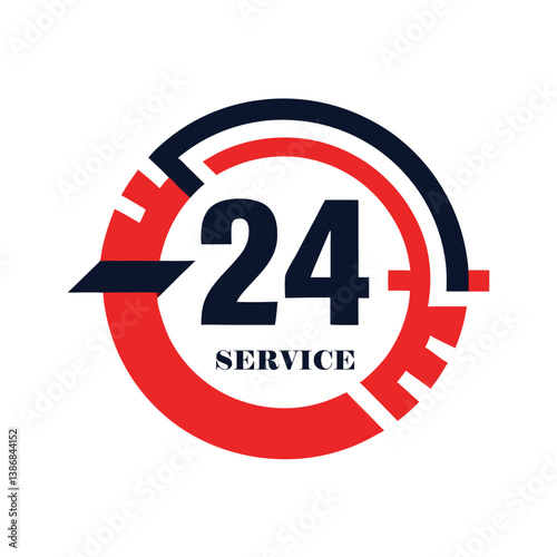 24-hour service icon 