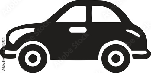 Vintage jeep silhouette vector illustration shows an old automobile design, shilhoutte Car vector 