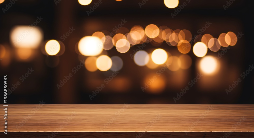 Golden Hour Glow Tabletop Warm Lights Soft Focus Amber Illumination Wooden Surface Evening Ambiance Table Scene Illuminated Table Dark Background AI Generated Golden Hour Glow Tabletop Warm Lights Soft Focus Amber Illumination Wooden Surface Evening Ambiance Table Scene Illuminated Table Dark Background AI Generated
