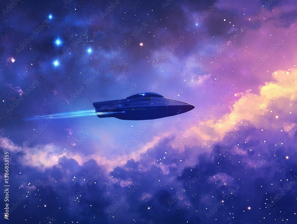 Obraz premium Interstellar journey