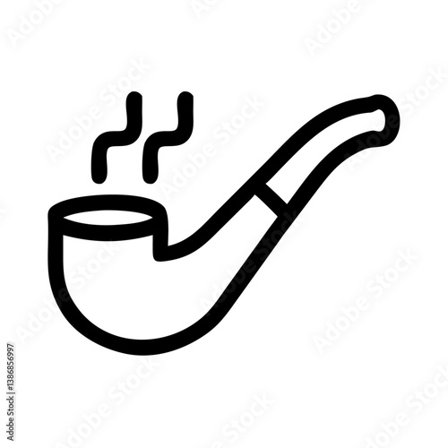 Cigar pipe icon