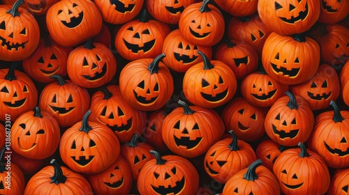 Happy Halloween Pumpkins Background