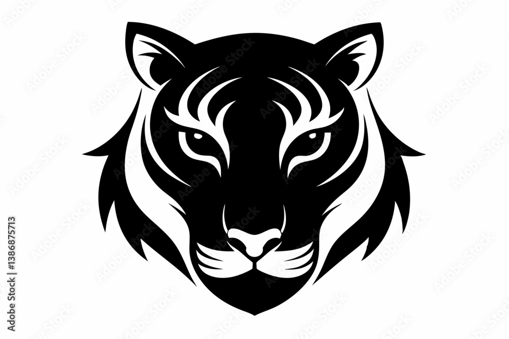 tiger eye silhouette vector line art illustration tiger eye silhouette vector line art illustration