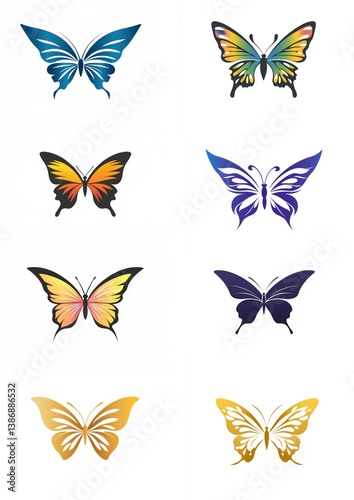 collection of butterflies