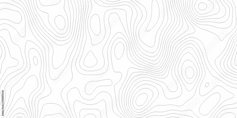 White topography topology vector white background fresh contour map texture. white seamless pattern Abstract background with a wave Topography and geography map grid abstract backdrop.