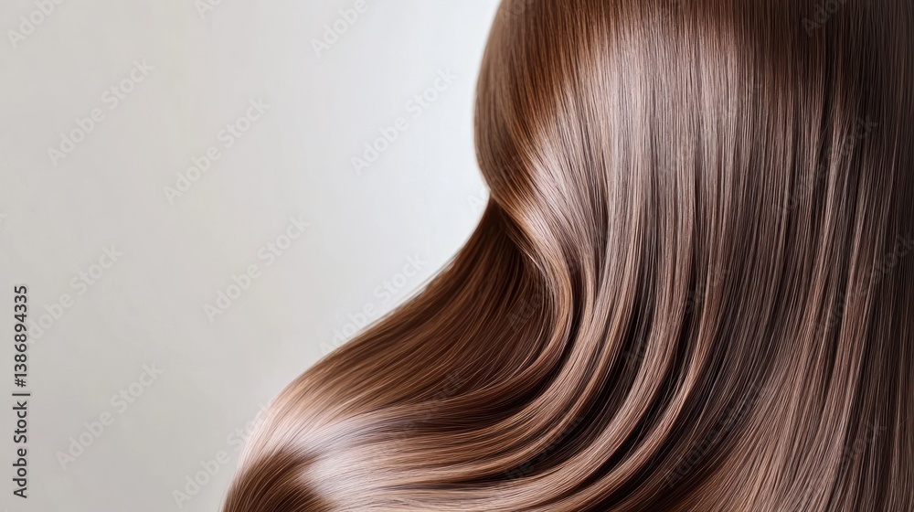 Fototapeta premium Glossy Brown Hair