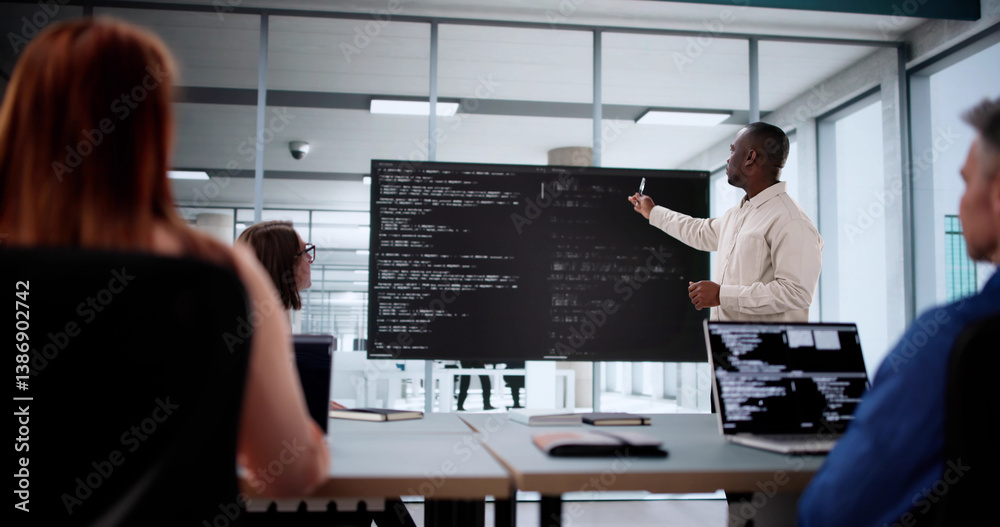 Diverse Group Of Programmers Develop Software