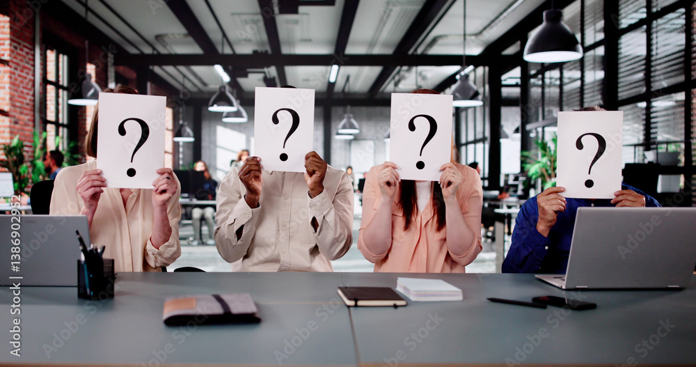 Business Meeting: Judge Hiding Question Signs