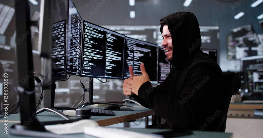 Celebrating A Win, The Young Latino Hacker Cheers