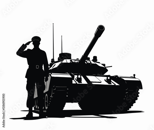 Soldier & Paratrooper Silhouette Set