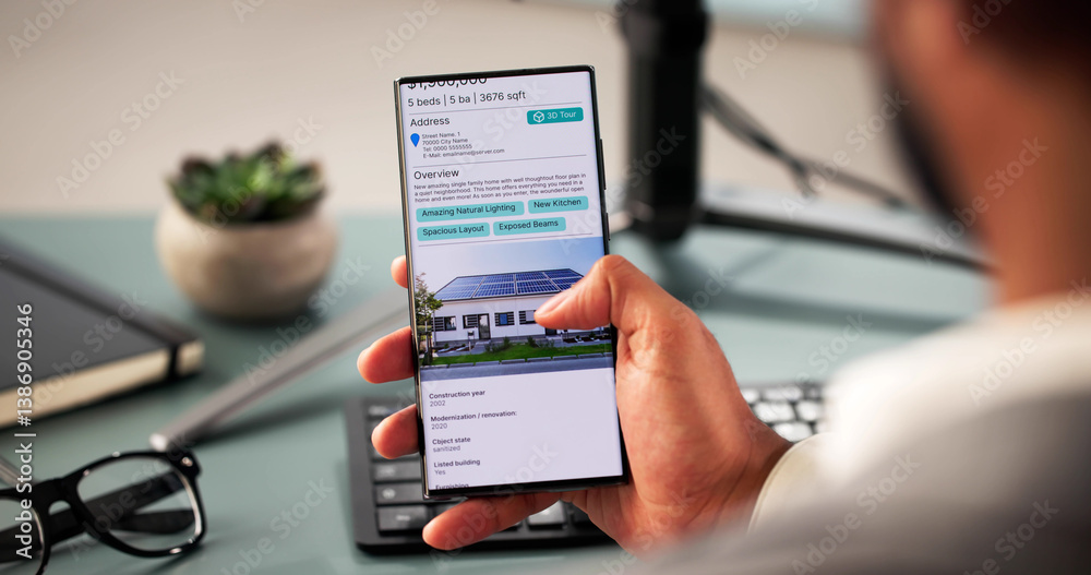Searching for homes online using AI technology and virtual reality