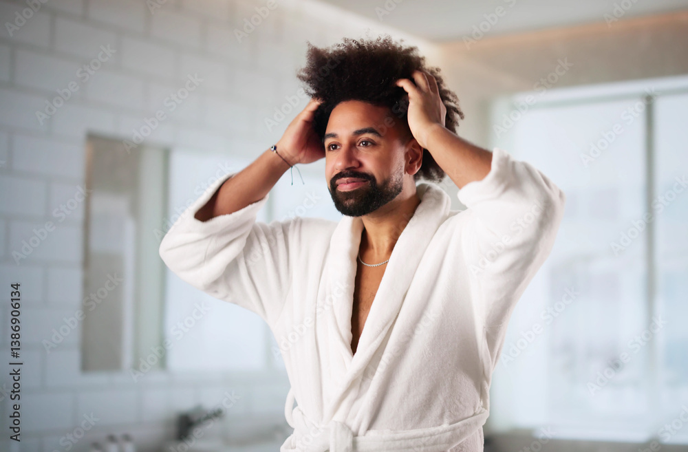 African American Dermatologist Examines Clear Skin Model