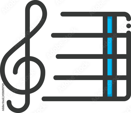 Stave Filled Line Icon