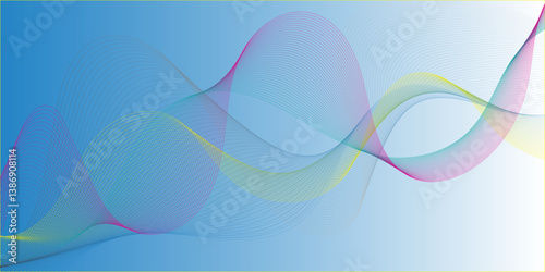 A colorfull webline and valleys is featured 
in an abstract background