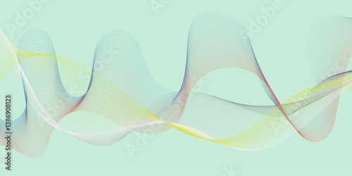 A colorfull webline and valleys is featured 
in an abstract background