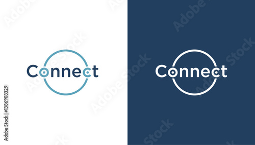 Connect With Letter O Logo Design Template Elements