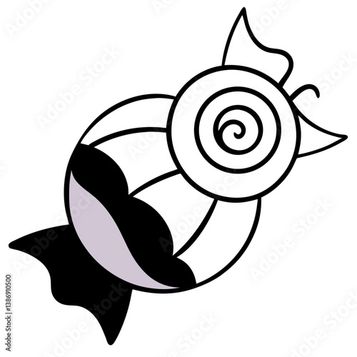 sea snail shell silhouette