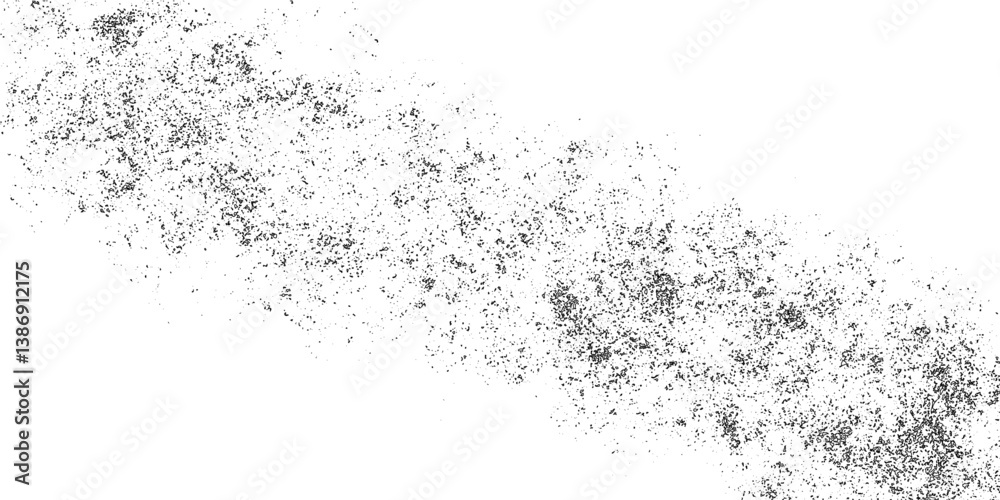 Fototapeta premium Abstract dust particle texture on white background. Vintage worn pattern. The surface is covered grunge background vintage style. dirty, texture, old, grunge, background, abstract, design, black,