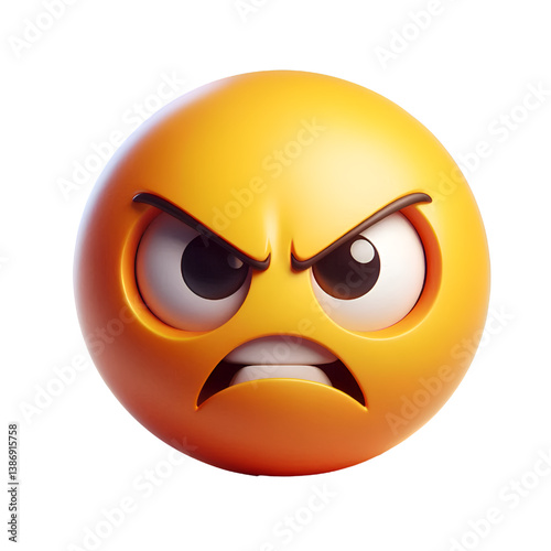 Angry face icon