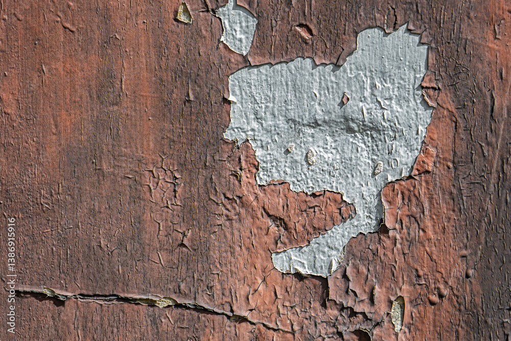 Fototapeta premium peinture orangée, rouille, écaillée