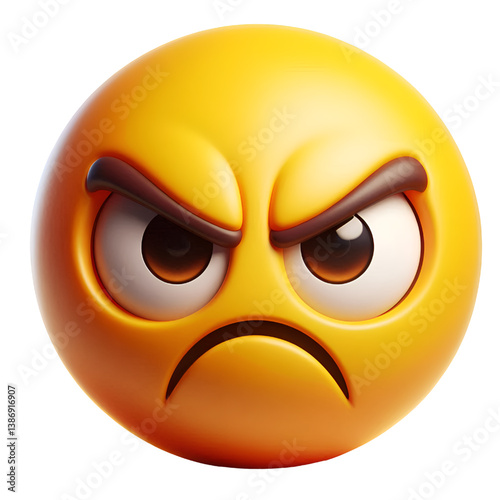 Angry face icon