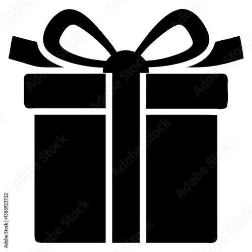 Minimalist gift box with a bow for special occasions and celebrations, perfect for gifting