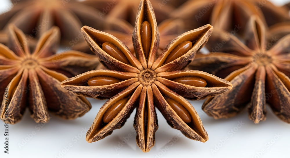 Close-up of Aromatic Star Anise Seeds AI Generated Close-up of Aromatic Star Anise Seeds AI Generated