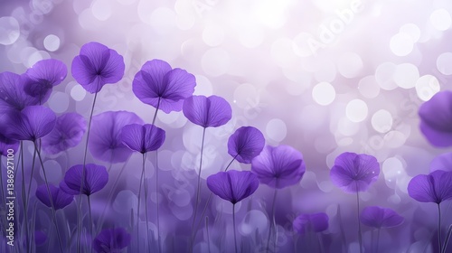 Exquisite purple flowers wallpaper stunning floral design for walls vivid