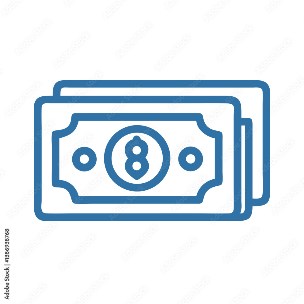 Banknote Icon Representing Money or Payment Icon Design Banknote Icon Representing Money or Payment Icon Design