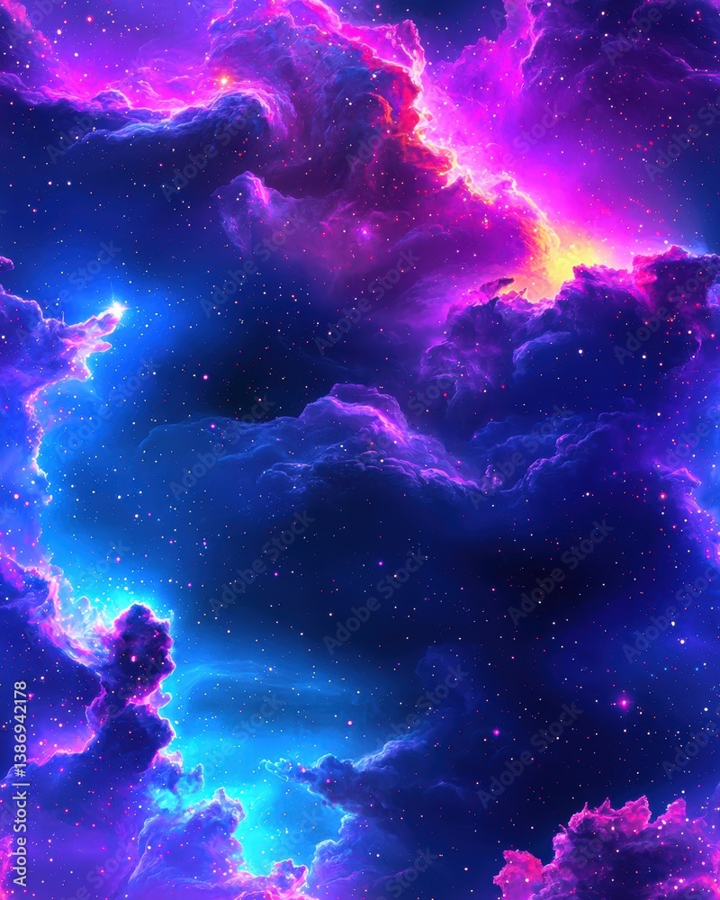 Stunning collection of nebulas in various colors and shapes displayed in the depths of outer space Stunning collection of nebulas in various colors and shapes displayed in the depths of outer space