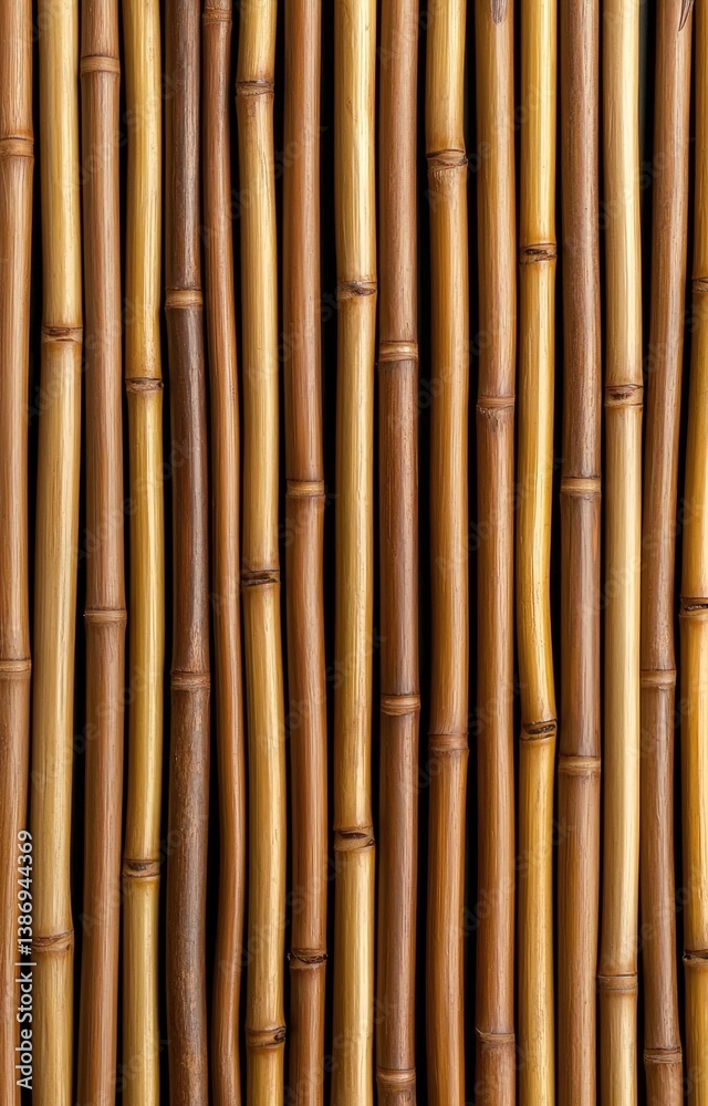 Fototapeta premium Interlaced sushi bamboo mat texture isolated background
