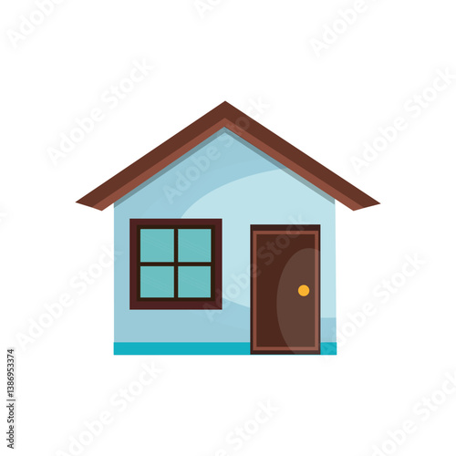 Cozy Home Illustration Simple House Design Vector Graphic