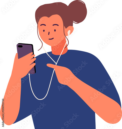 millennial joyful people wearing earphones and headphones