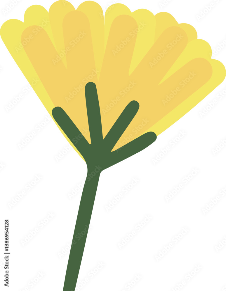 Fototapeta premium floral branch flowers and leaves spring season