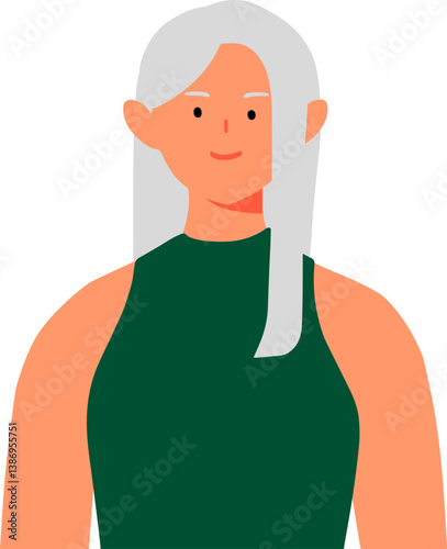 Think green and Earth Day profile portraits of male and female characters modern people avatars