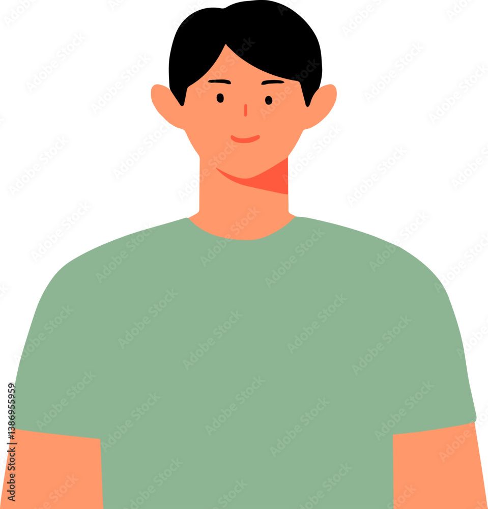 Think green and Earth Day profile portraits of male and female characters modern people avatars Think green and Earth Day profile portraits of male and female characters modern people avatars