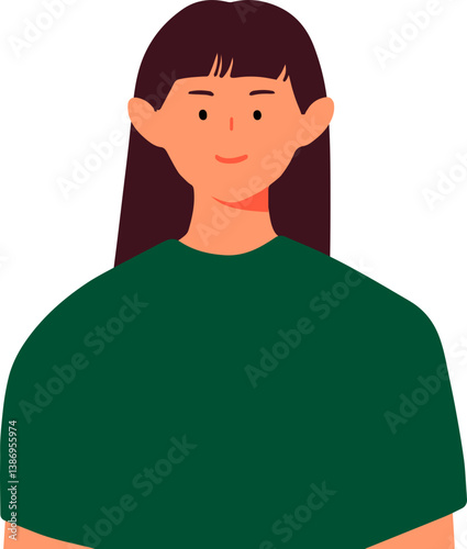 Think green and Earth Day profile portraits of male and female characters modern people avatars