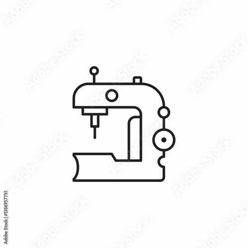 sewing machine icon sign vector