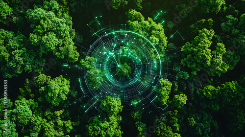 An AI powered system enhancing environmental sustainability by analyzing pollution levels, resource usage, and ecological data to create sustainable solutions