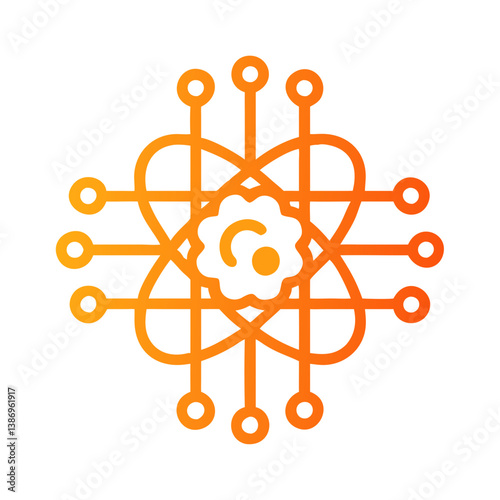 Quantum AI Hybrid Neural Network Illustration for Tech and Research