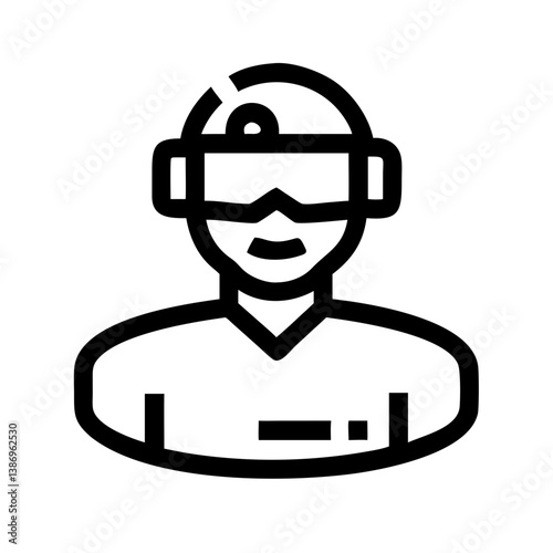 Futuristic Metaverse Avatar Illustration for Virtual Identity and VR Platforms