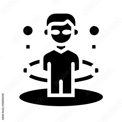 Futuristic Metaverse Avatar Illustration for Virtual Identity and VR Platforms